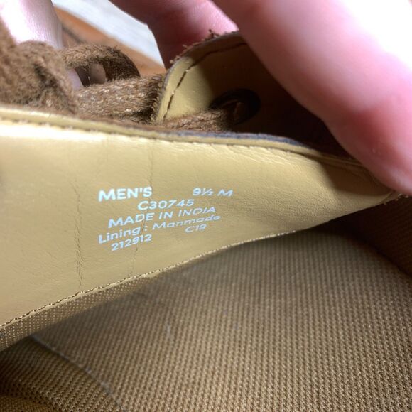 COLE HAAN M\'s Berkley tan leather oxfords sneakers shoes 9.5 M Lace Up